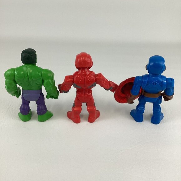 Playskool Marvel Super Hero Adventure 5" Figures Iron Man Hulk Captain America - Picture 3 of 7